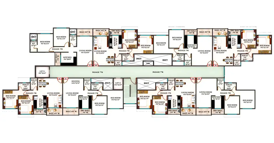 Shreeji Kalyan 2 BHK Floor Plan Shreeji Kalyan 2 BHK Floor Plan